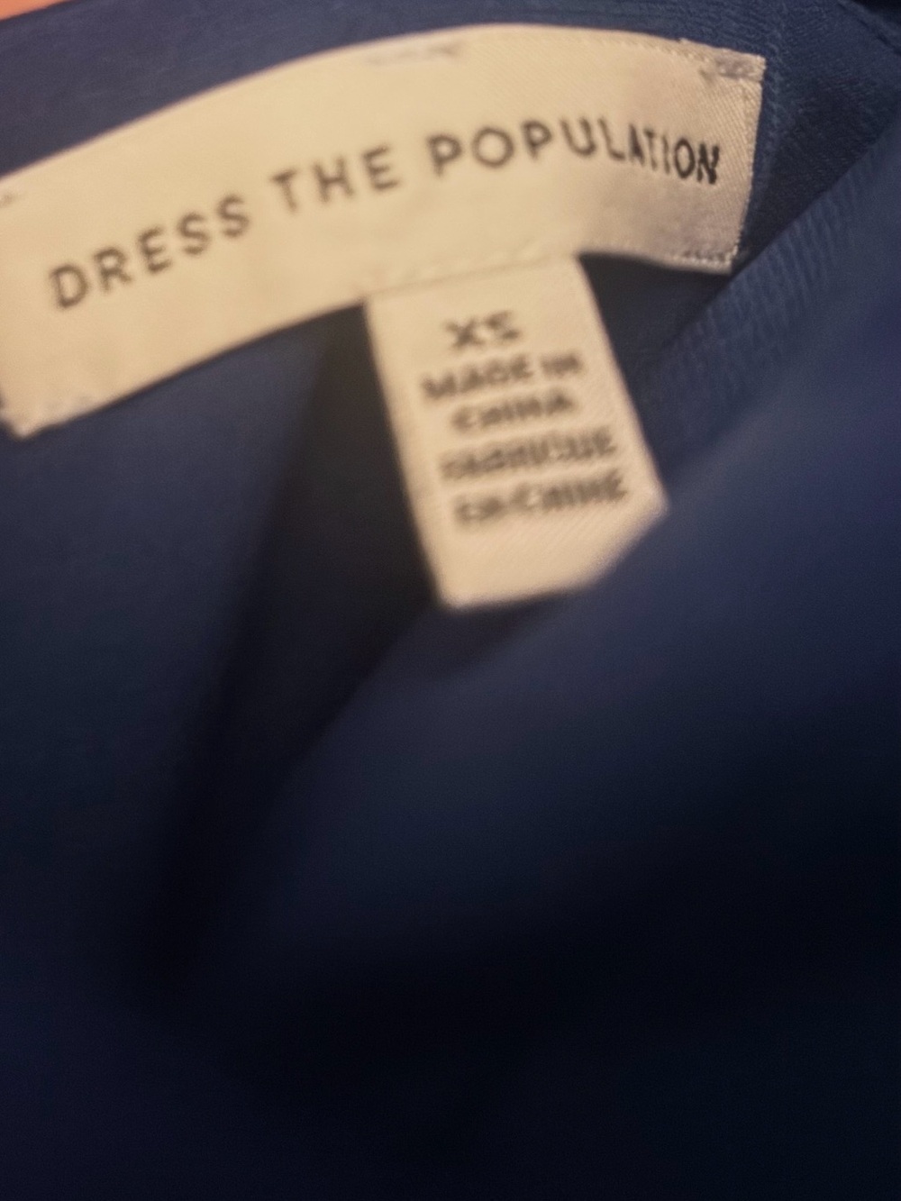 Dress the Population Navy Blue Women's Dress Label View